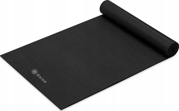Gaiam Yoga Mat, Χαλάκι Γυμναστικής 6mm, Μαύρο