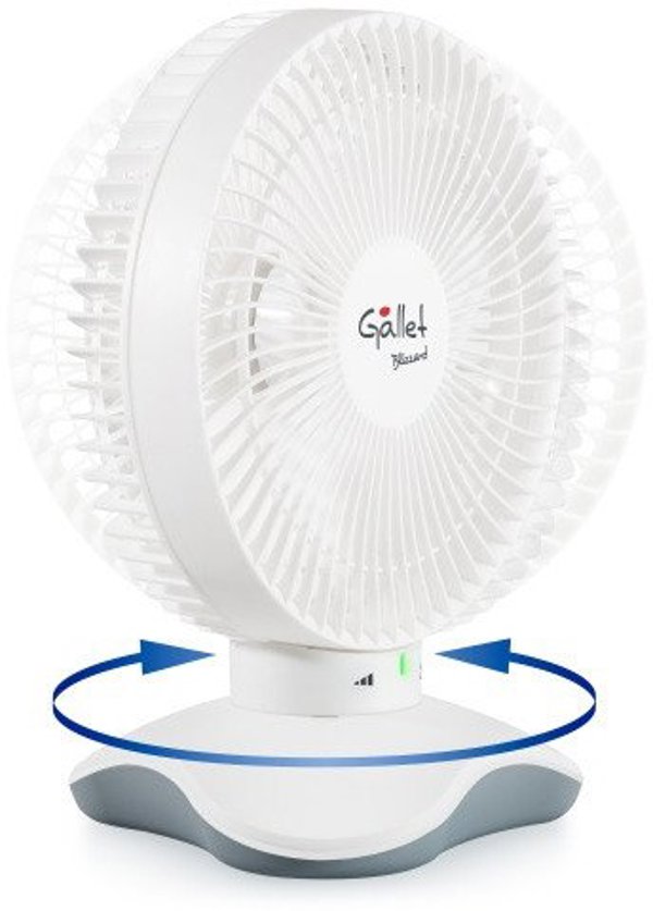 Ανεμιστήρας Gallet | GALVEN6 | Επιτραπέζιος ανεμιστήρας | Λευκός | Διάμετρος 15 εκ | Αριθμός ταχυτήτων 3 | Περιστροφή | 5 W