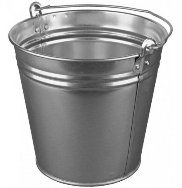 InLine Γαλβανισμένος Κουβάς 12 L, Μεταλλικός Κάδος Για Γενική Χρήση