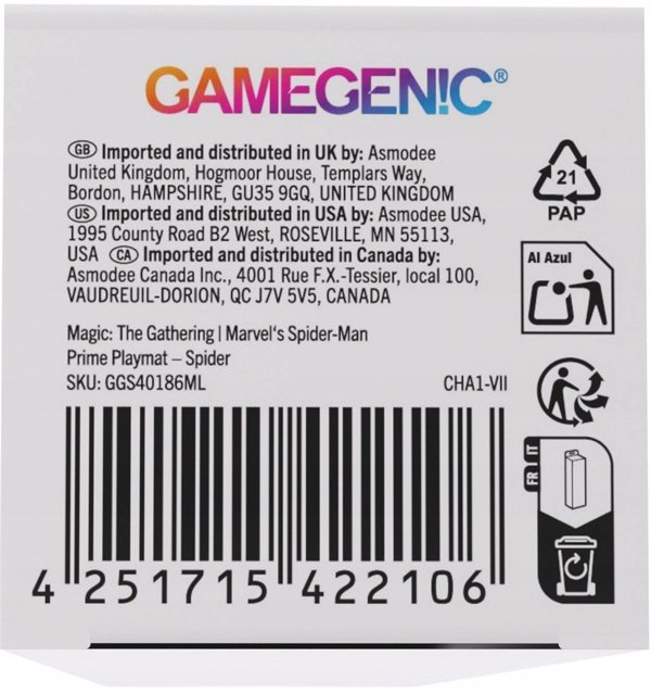 Gamegenic: Magic the Gathering - Marvel's Spider-Man - Prime Playmat - Spider