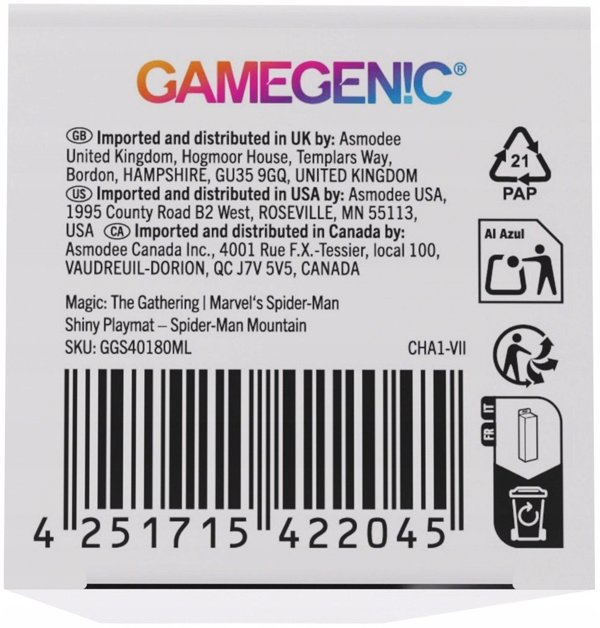 Gamegenic: Magic the Gathering - Marvel's Spider-Man - Shiny Playmat - Mountain