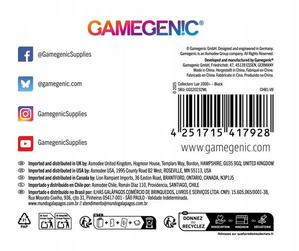 Gamegenic: Collectors' Lair 2000+ - Black