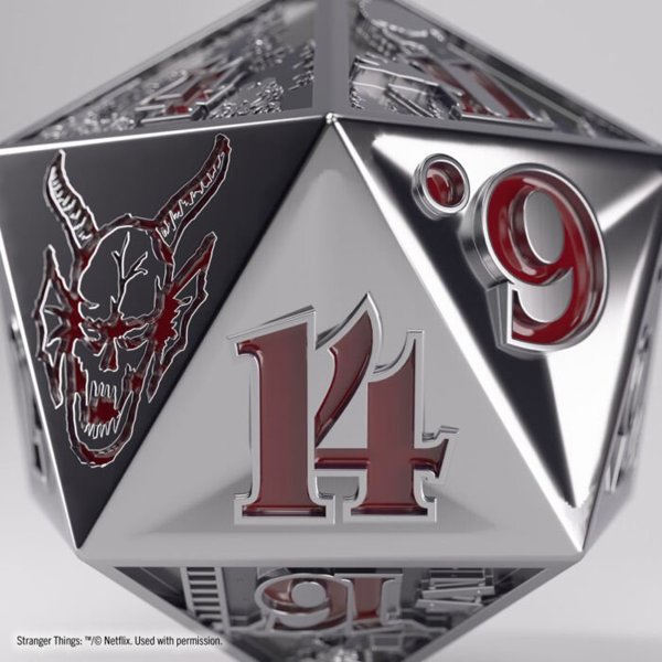 Gamegenic: Stranger Things - Premium Metal D20 - Hellfire Club
