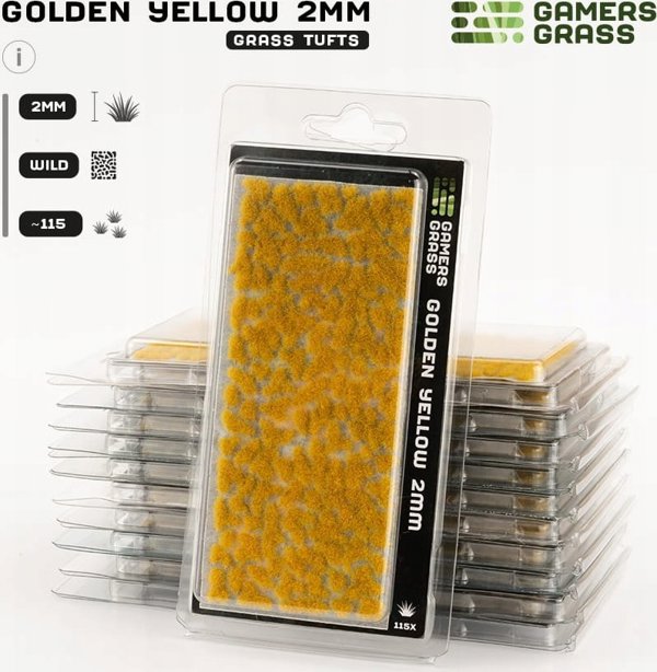 Gamers Grass Gamers Grass: Τουφάκια γρασιδιού - 2 mm - Χρυσά Κίτρινα Τουφάκια (Άγρια)