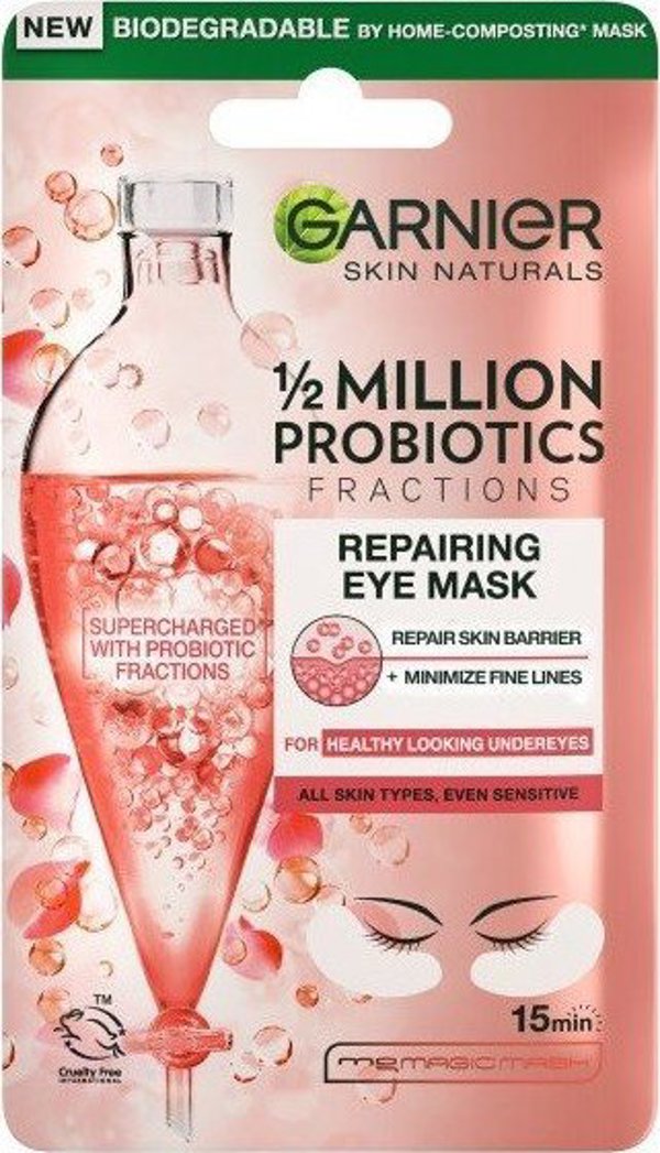 Garnier GARNIER_Skin Naturals 1/2 εκατομμύριο προβιοτικά κλάσματα επανορθωτικής μάσκας ματιών αναζωογονητικά επιθέματα ματιών 6g 13064210 3600542461740