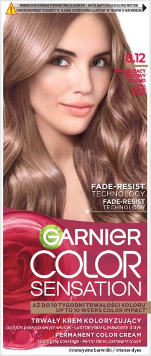 Garnier GARNIER Color Sensation Κρέμα βαφής αρ. 8.12 - Ιριδίζουσα Ροζ Ξανθιά 1τεμ.