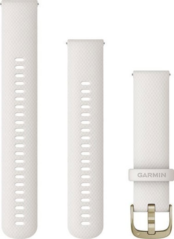 Ιμάντας καρπού σιλικόνης Garmin Quick Release 20 (Misty White/Cream Gold αγκράφα) (010-12932-53) 9920497 753759288396