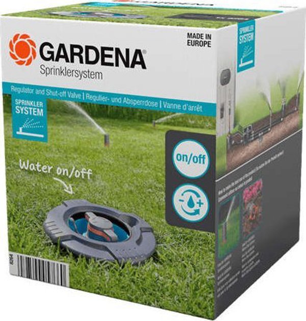 Κουτί ρύθμισης και διακοπής Gardena Sprinklersystem, Ρυθμιστική Βαλβίδα (γκρι)