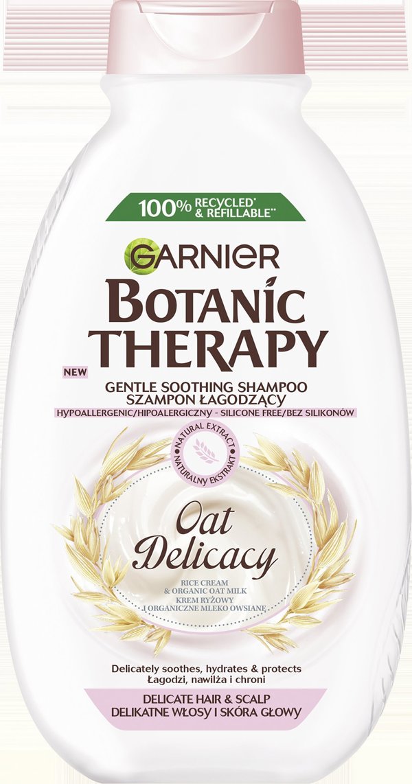 GARNIER_Botanic Therapy Oat Delicacy σαμπουάν καταπραϋντικό για ευαίσθητα μαλλιά και τριχωτό της κεφαλής 400ml