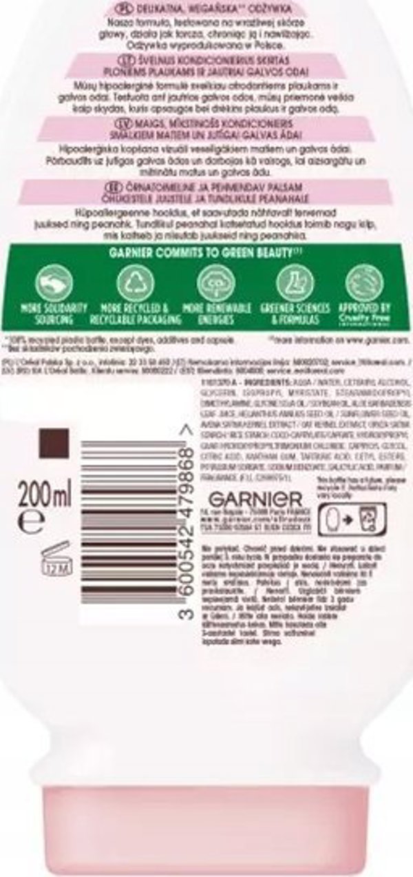 GARNIER_Botanic Therapy Oat Delicacy σαμπουάν καταπραϋντικό για ευαίσθητα μαλλιά και τριχωτό της κεφαλής 400ml
