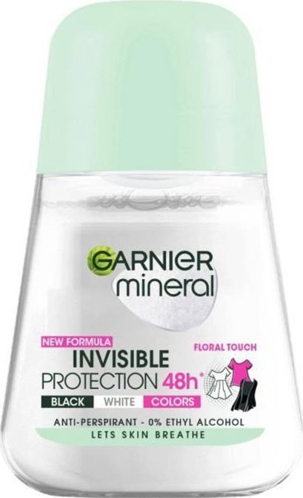 Garnier Mineral Invisible Protection Γυναικείο Roll-On Αποσμητικό Floral Touch 48h, 50ml