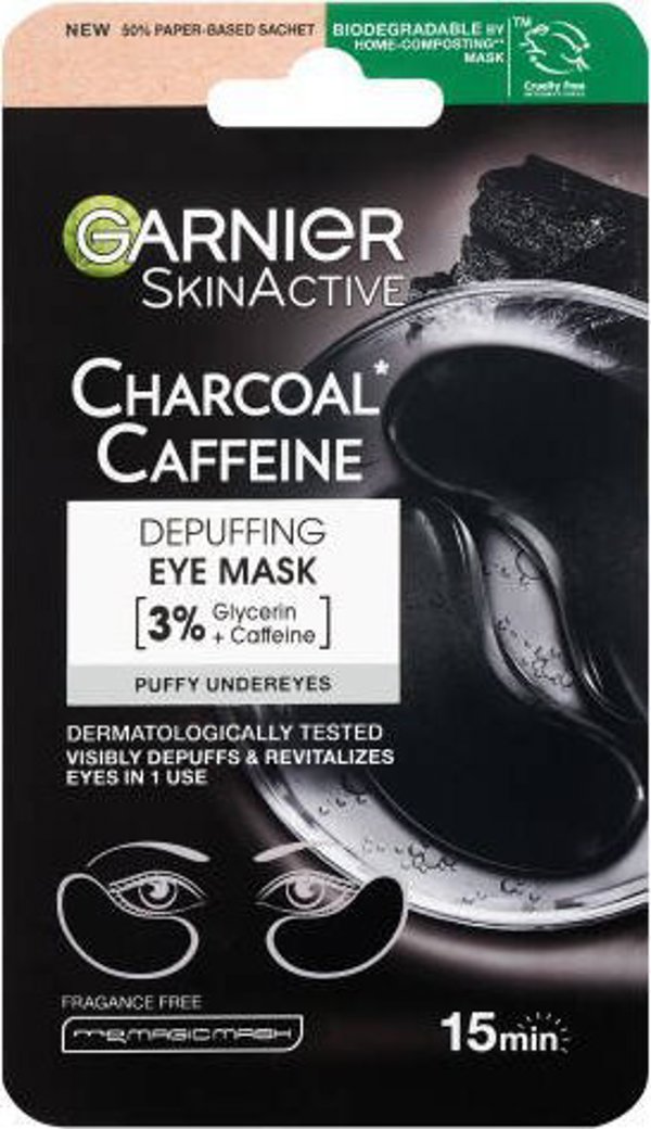 Garnier Garnier Επιδέσμους Ματιών με Ενεργό Άνθρακα + Καφεΐνη 5g