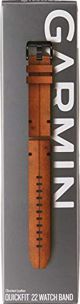 Garmin Garmin Δερμάτινο λουράκι καρπού QuickFit 22 (καρυδί)