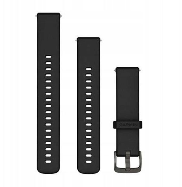 Λουράκι ρολογιού Garmin Quick Release 18mm Σιλικόνη, μαύρο