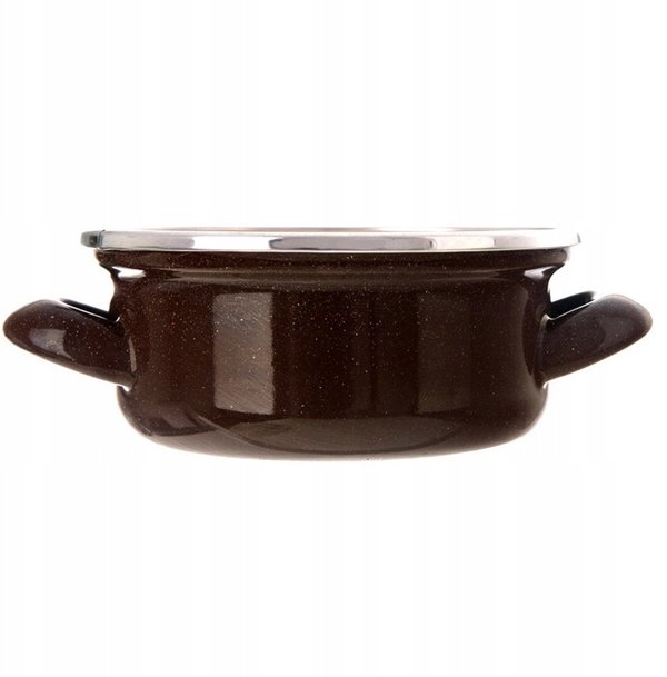 Εμαγιέ κατσαρόλα BROWN 14 cm, 600 ml