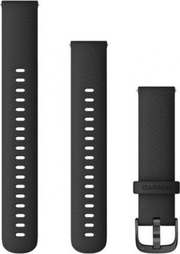 Ιμάντας καρπού σιλικόνης Garmin Quick Release 18 (Μαύρη / Γκρι αγκράφα) (010-12932-01) 9920469 753759229856