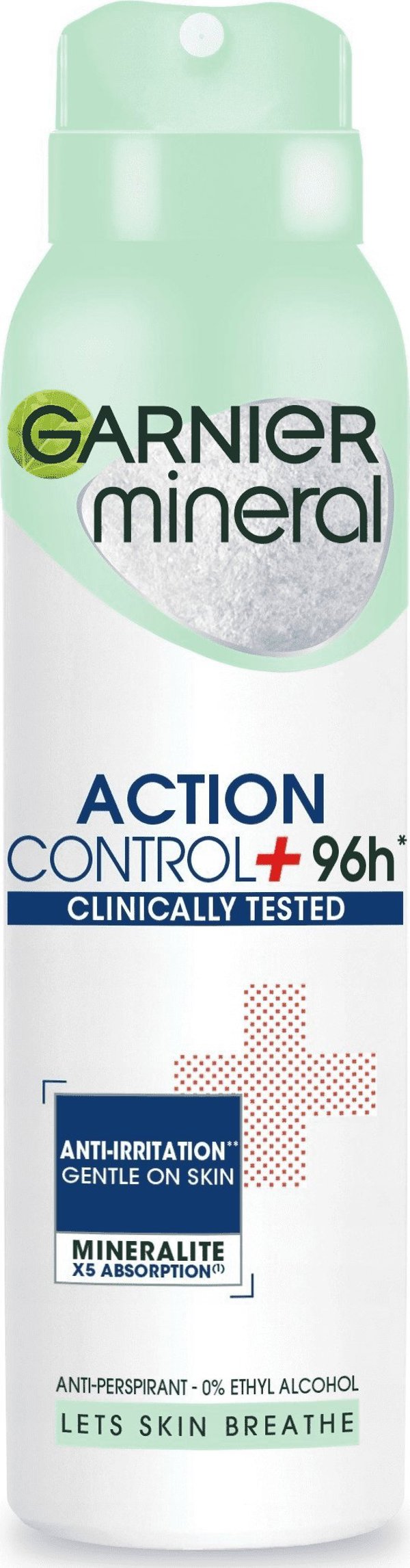 Garnier Mineral Action Control+ 96H Γυναικείο Αντιιδρωτικό Σπρέι, 150ml