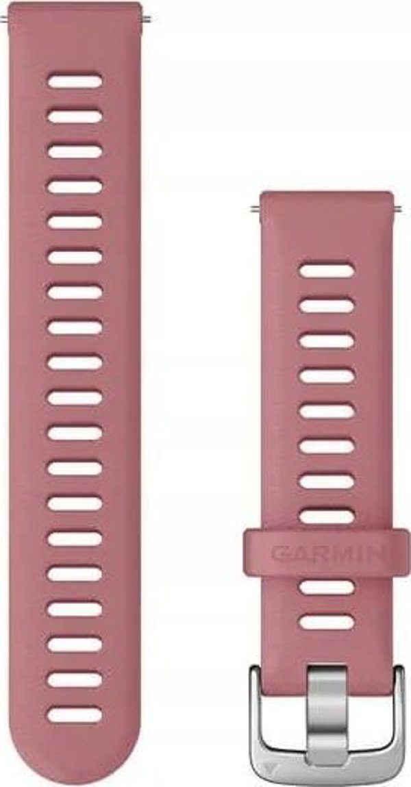 Ιμάντας καρπού σιλικόνης Garmin Quick Release 18 (ανοιχτό ροζ/ασημί αγκράφα) (010-11251-3H) 11717200 753759298296