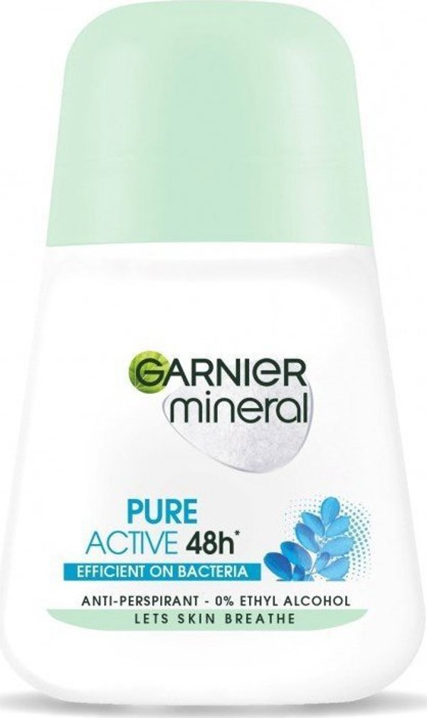 Garnier GARNIER_Pure Active 48h Γυναικείο Roll-On αποσμητικό με σφαιρίδιο 50ml