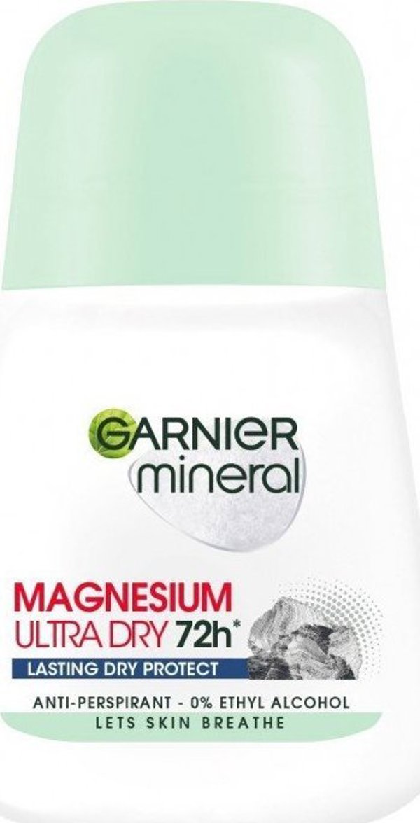 Garnier GARNIER_Magnesium Ultra Dry 72h Γυναικείο Roll-On αποσμητικό με μπίλια 50ml