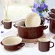 Εμαγιέ κατσαρόλα BROWN 24 cm, 4 l