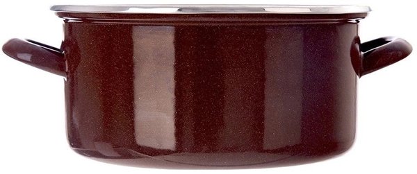 Εμαγιέ κατσαρόλα BROWN 24 cm, 4 l