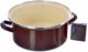 Εμαγιέ κατσαρόλα BROWN 24 cm, 4 l