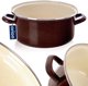 Εμαγιέ κατσαρόλα BROWN 24 cm, 4 l