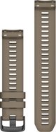 Garmin Λουράκι σιλικόνης για τον καρπό - σειρά Instinct 2 (ανοιχτό καφέ / γραφίτης αγκράφα) (010-13105-07)
