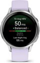 Garmin Venu 3S Smartwatch 41mm, Γκρι/Ασημί & Λεβάντα Μπλε, Αδιάβροχο Ρολόι με GPS