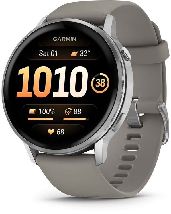 Garmin Venu 4 Έξυπνο ρολόι 45mm μαύρο/ασημί