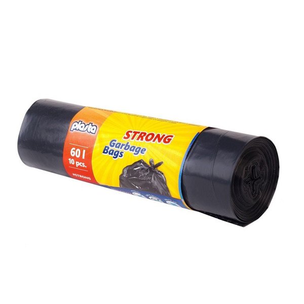 ΣΑΚΟΥΛΕΣ ΣΚΟΥΠΙΔΙΩΝ PLASTA STRONG 60L 10ΤΕΜ