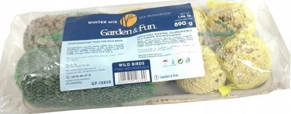 Garden&Fun Μείγμα προϊόντων για ελεύθερα πουλιά, σε δίσκο, 890 γρ., 12 τμχ/κουτί 12314374 5904479128300