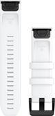 Garmin GARMIN λουράκι σιλικόνης για τον καρπό QuickFit 22 (λευκό / μαύρη αγκράφα)