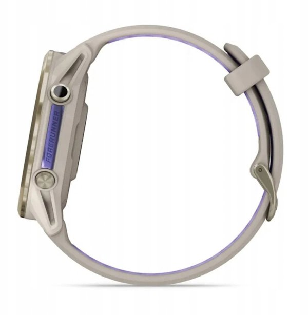 Garmin Forerunner® 970 Μαλακός Χρυσός Τιτάνιο με Γκρι Γαλλική Θήκη και Γκρι Γαλλικό/Διαφανές Ινδικό Λουράκι