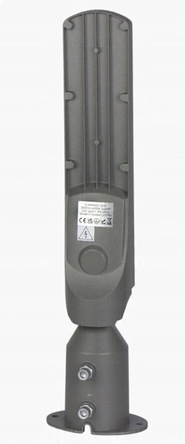 Φωτιστικό δρόμου LED 230V 30W 3 000lm, 140° x 70° 4000K, γκρι, FLAMINGO, IP65, IK08