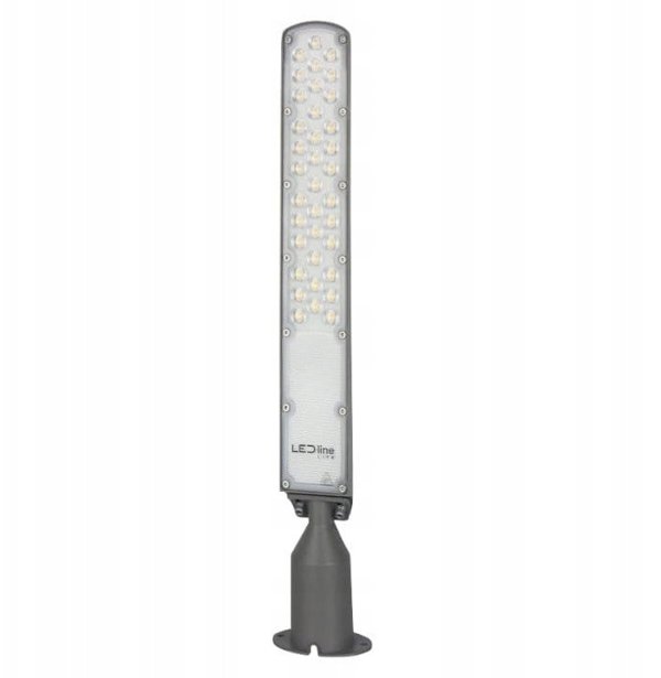 Φωτιστικό δρόμου με φωτοκύτταρο LED 230V 100W 10 000lm, 140deg x 70deg 4000K, γκρι, FLAMINGO, IP65, IK08