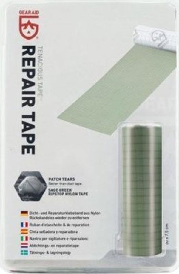 Gear Aid Tenacious Tape Αυτοκόλλητη Ταινία Επισκευής Nylon, Πράσινο Χρώμα