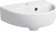 Geberit Selnova Νιπτήρας συμπαγής B36cm, H15cm, T29cm, με υπερχείλιση και οπή για βρύση