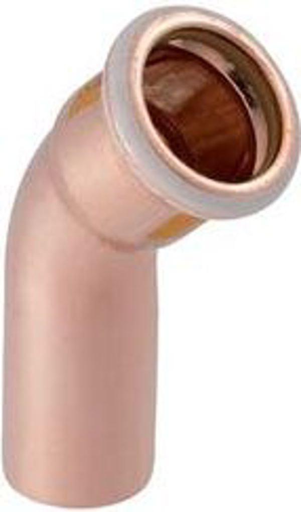 Geberit Κολάνο μονόκουπα Mapress Χαλκός Αέριο 45° 18mm (34522)