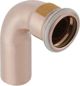 Geberit Αγκώνας μονής υποδοχής Mapress Χαλκός Αέριο 90° 22mm (34509)