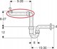 Geberit space-saving siphon 11/2" x 40 mm 151.107.11.1