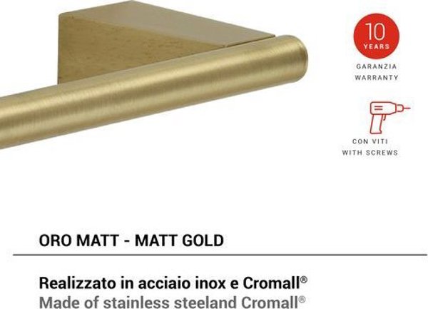 Gedy TONALE TOWEL HOLDER 45 CM MATT GOLD