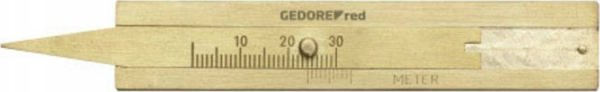 Μετρητής βάθους πέλματος ελαστικών Gedore GEDORE red από ορείχαλκο
