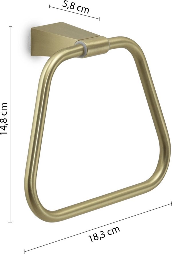 Gedy TONALE TOWEL HOLDER RING MATT GOLD