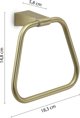 Gedy TONALE TOWEL HOLDER RING MATT GOLD