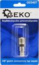Geko Αρσενικός Σύνδεσμος Πνευματικού Τύπου 3/8" με Εξωτερικό Σπείρωμα G03407 (Blister)