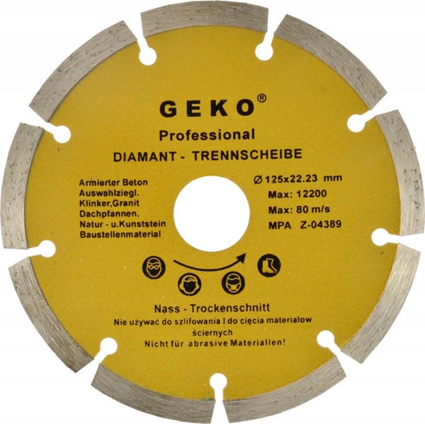 Geko Δίσκος διαμ.125mm τμήμα.GEKO PROFI(100)