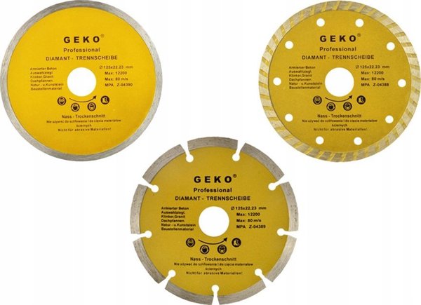 Geko Δίσκος διαμ.125mm τμήμα.GEKO PROFI(100)