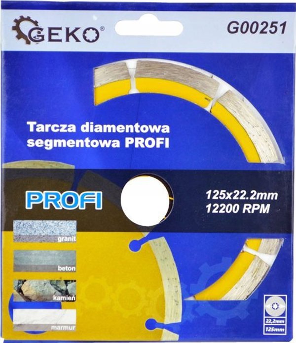 Geko Δίσκος διαμ.125mm τμήμα.GEKO PROFI(100)